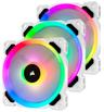 Corsair Ll120 Rgb Triple Pack + Lighting Node Pro Fläkt Vit
