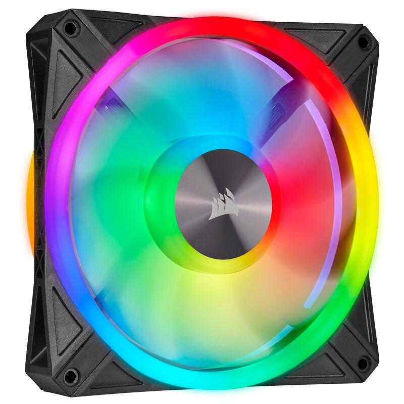 Corsair QL140 / iCUE-RGB / PWM / 140mm / 1-pack - Svart
