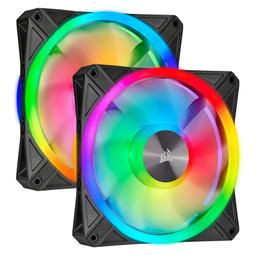 Corsair QL140 / iCUE-RGB / PWM / 140mm / 2-pack - Svart
