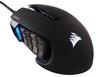 Corsair SCIMITAR RGB ELITE MMO - Svart - Gamingmus - Optic - 17 knappar - Svart med RGB ljus