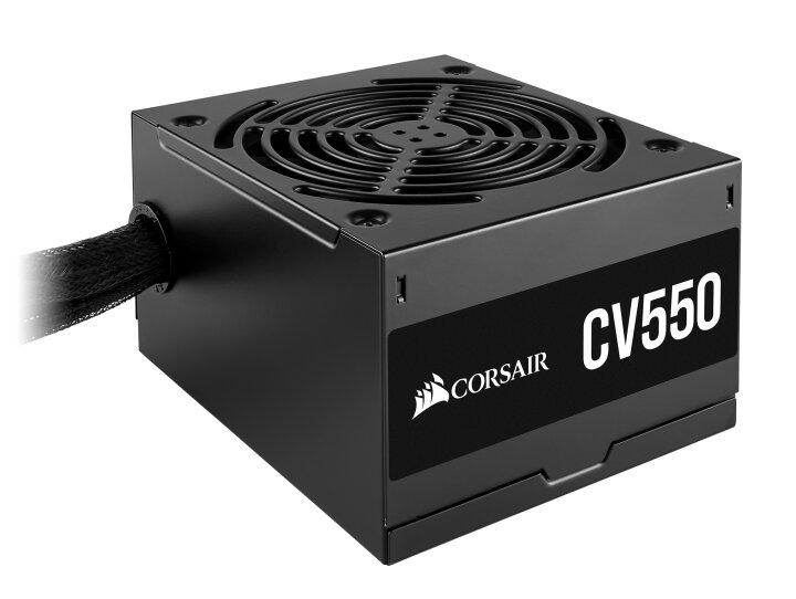 CORSAIR CV Series CV550 - Nätaggregat (intern) - ATX12V 2.31/ EPS12V 2.92 - 80 PLUS Bronze - AC 100-240 V - 550 Watt - Europa - svart pulverlack