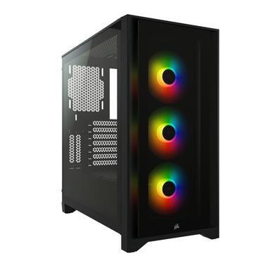 Corsair iCUE 4000X RGB / Tempered Glass - Svart