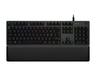 Logitech G513 Carbon RGB GX Brown - ND - Gaming Tangentbord - Nordisk - Svart