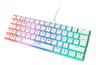Deltaco GAMING - Gaming Tangentbord - Nordisk - Vit