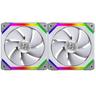 Lian Li UNI FAN SL140 (2-pack) - Chassi fläkt - 140mm - Vit - 30 dBA