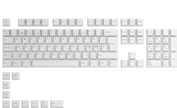 Glorious GPBT Keycaps ISO NOR-Layout (114st) - Arctic White