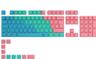 Glorious GPBT Keycaps - Pastel - 115 PBT keycaps - Nordic - Knappsats - Nordisk - Grön