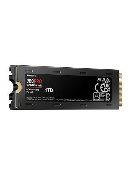 Samsung 980 PRO MZ-V8P1T0CW - SSD - krypterat - 1 TB - inbyggd - M.2 2280 - PCIe 4.0 x4 (NVMe) - buffert: 1 GB - 256 bitars AES - TCG Opal Encryption 2.0