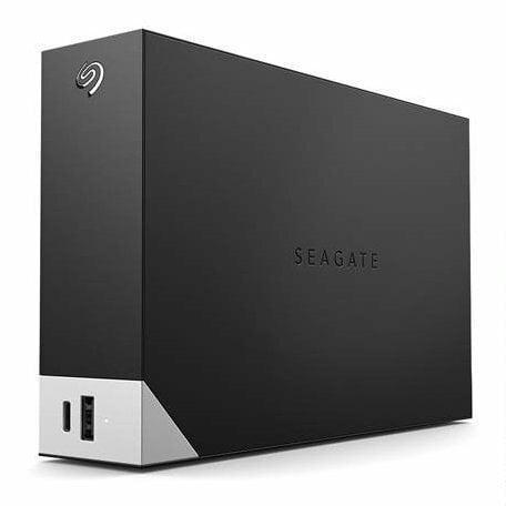 Seagate One Touch with hub STLC8000400 - Hårddisk - 8 TB - extern (stationär) - USB 3.0 - sort - med Seagate Rescue Data Recovery