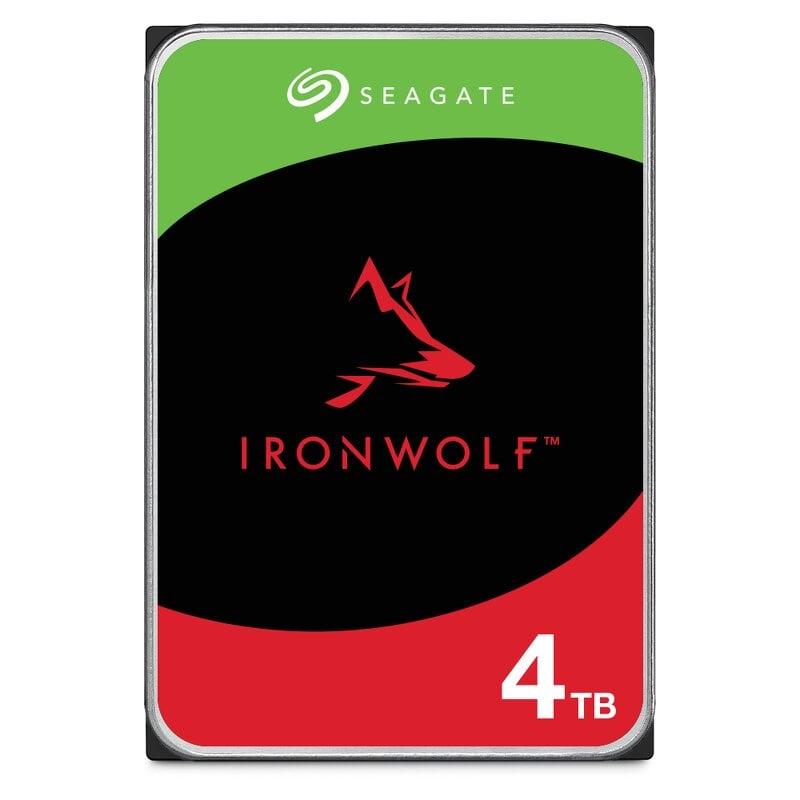 Seagate IronWolf ST4000VN006 - Hårddisk - 4 TB - intern - SATA 6Gb/s - 5400 rpm - buffert: 256 MB - med 3 års Seagate Rescue Data Recovery