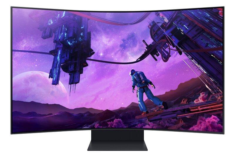 Samsung Odyssey Ark Curved / 55" / VA / 3840 x 2160 / 165 Hz / 1ms / 4xHDMI / FreeSync / Justerbar