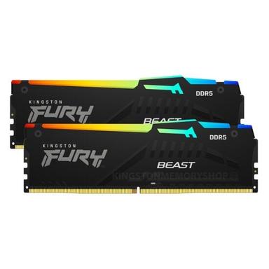 Kingston Fury Beast RGB 64GB (2x32GB) / 5600MHz / DDR5 / CL36 / KF556C36BBEAK2-64