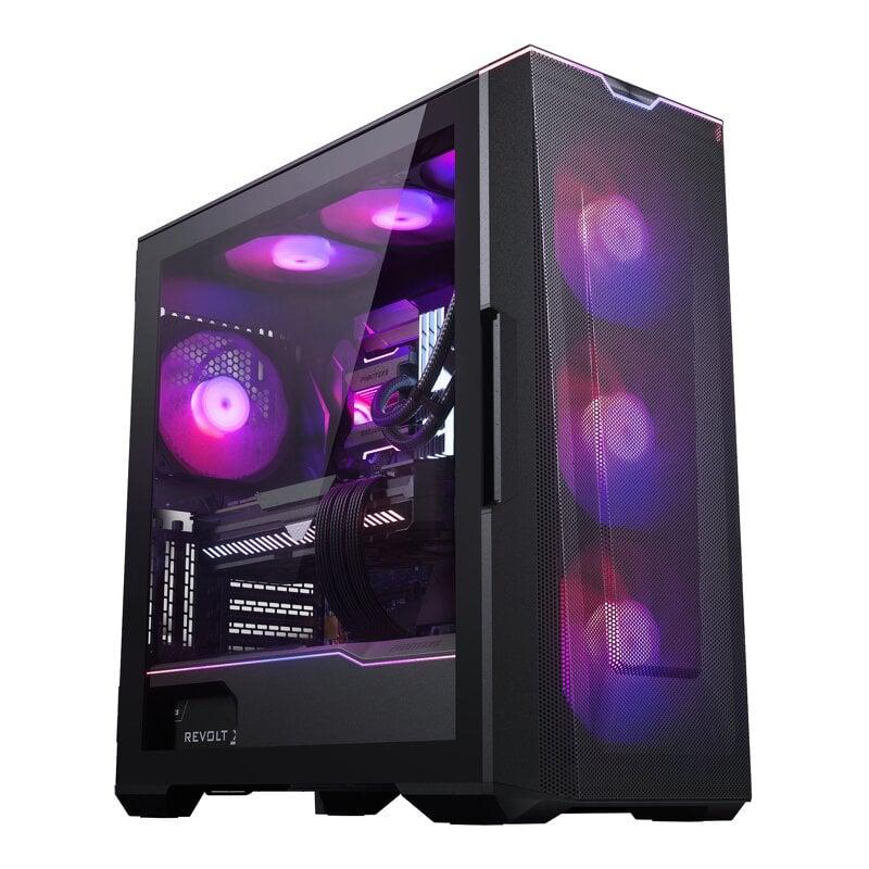 Phanteks Eclipse G500A / Tempered Glass /  DRGB / 3x140mm - Satin Black