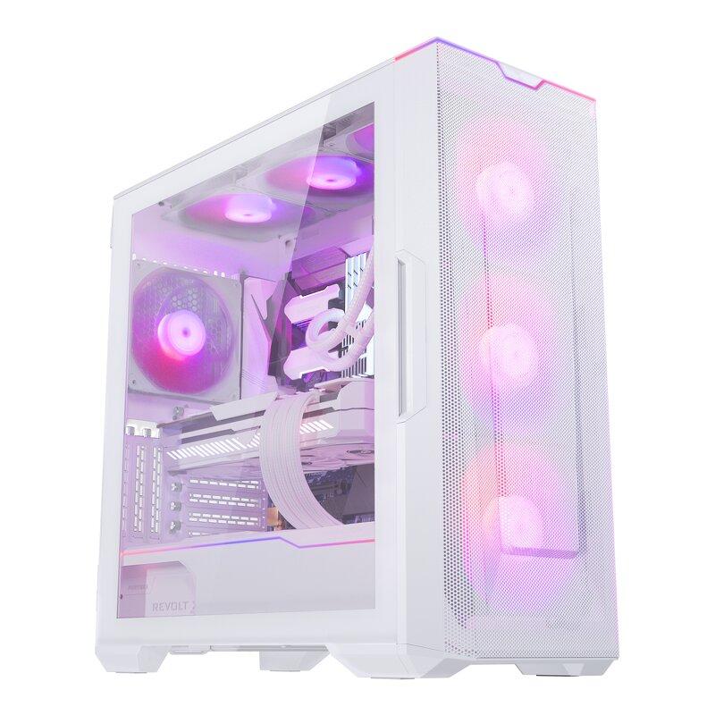 Phanteks Eclipse G500A / Tempered Glass /  DRGB / 3x140mm - Matte White