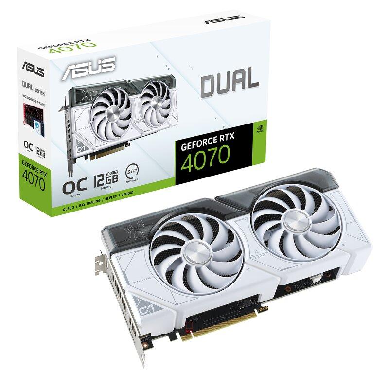 ASUS Dual GeForce RTX 4070 Dual OC 12GB White Edition