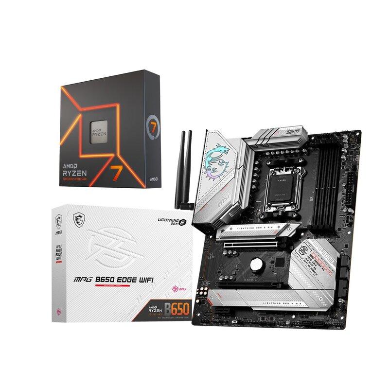 MSI MPG B650 EDGE WIFI + AMD Ryzen 7 7700X / 8 cores / 16 threads