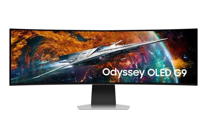 Samsung Odyssey G9 OLED Curved / 49" / 5120 x 1440 / 240 Hz / 0,03ms / 1xHDMI,DP / FreeSync / VESA