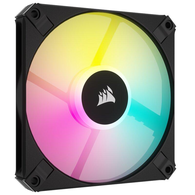 Corsair AF120 / RGB / Slim / 120mm / 2-pack - Svart