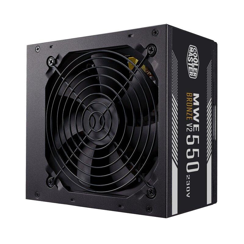 Cooler Master MWE Bronze V2 550 - Nätaggregat (intern) - ATX12V 2.52/ EPS12V - 80 PLUS Bronze - AC 200-240 V - 550 Watt - aktive PFC - Europa