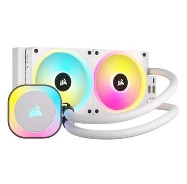 Corsair iCUE Link H100i RGB 240mm Radiator Liquid CPU Cooler - White