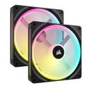 Corsair QX RGB Series iCUE Link QX140 RGB 140mm Magnetic Dome RGB Fan Starter Kit