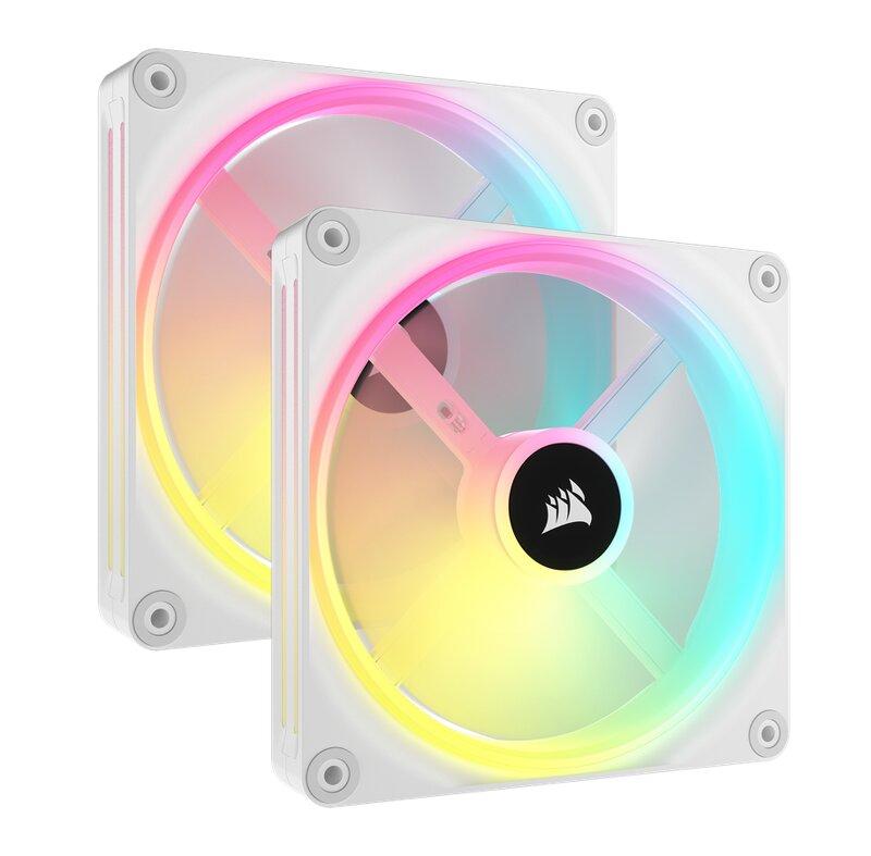 Corsair QX140 / iCUE-RGB / PWM / 140MM / 2-pack - Vit