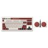 8BitDo Retro Mechanical Keyboard - Fami Edition - Tastatur & Numerisk set - Engelska - Storbritannien - Brun