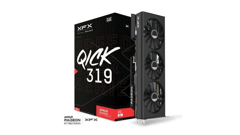 XFX RX 7700XT 12GB Speedster QICK 319 Black