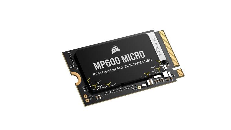 CORSAIR MP600 Micro - SSD - krypterat - 1 TB - inbyggd - M.2 2242 - PCIe 4.0 x4 (NVMe) - 256 bitars AES