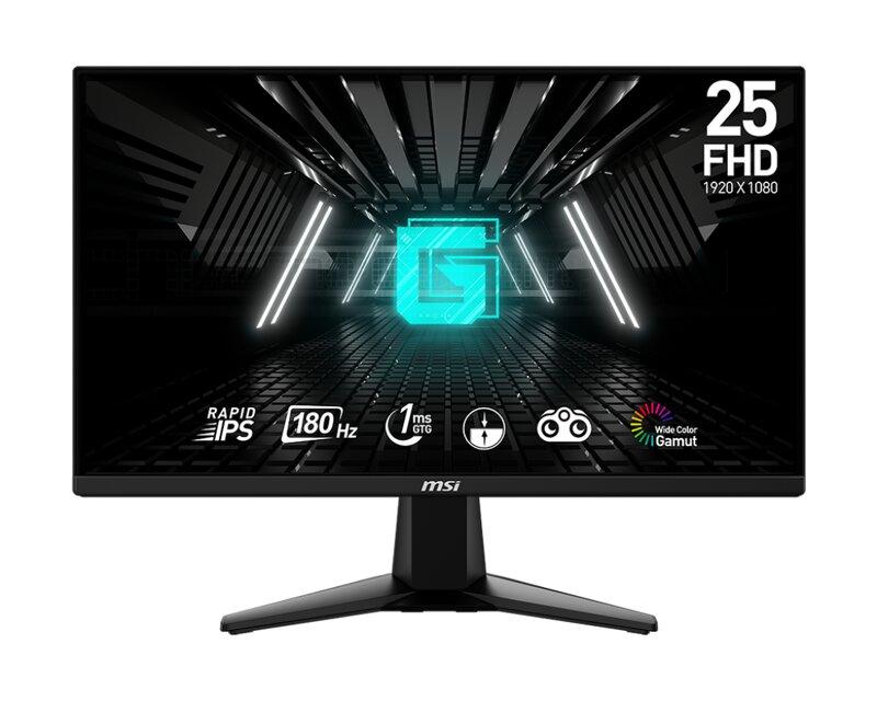 MSI G255F / 25" / IPS / 1920 x 1080 / 180 Hz / 1ms / 2xHDMI,DP / AMD Adaptive-Sync