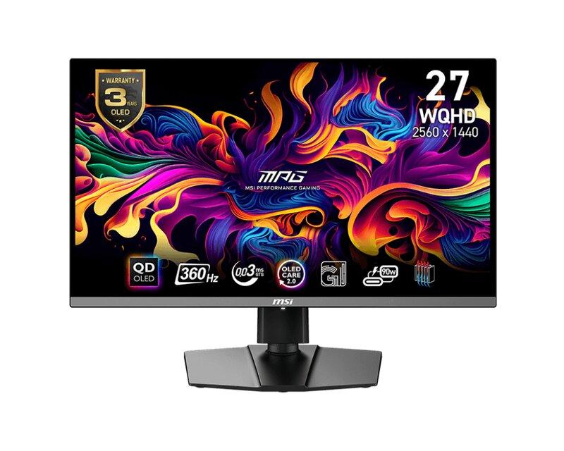 MSI MPG 271QRX QD-OLED / 27" / QD-OLED / 2560x1440 / 360 Hz / HDMI,DP,USB-C / Adaptive-Sync / VESA