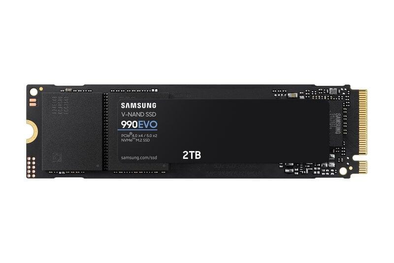 Samsung 990 EVO MZ-V9E2T0BW - SSD - krypterat - 2 TB - inbyggd - M.2 2280 - PCIe 5.0 x2 (NVMe) - 256 bitars AES - TCG Opal Encryption 2.0