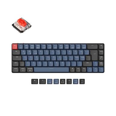 Keychron K7 Pro QMK/VIA RGB Aluminium Hot Swap Gateron Low Profile Red Switch