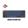 Keychron K7 Pro QMK/VIA RGB Wireless - Gateron Low Profile Red Hot Swap - Gaming Keyboard - Utan numpad - Nordisk - Svart