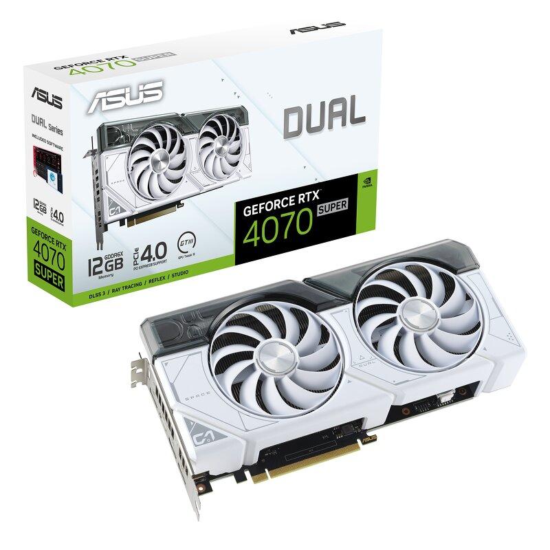 ASUS Dual GeForce RTX 4070 SUPER 12GB - White