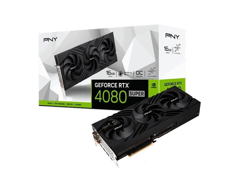 PNY GeForce RTX 4080 SUPER 16GB VERTO - Grafikkort - NVIDIA GeForce RTX 4080 SUPER - 16 GB GDDR6X - PCIe 4.0 x16 - 3 x DisplayPort, HDMI