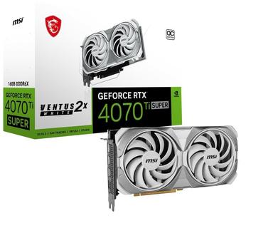 MSI GeForce RTX  4070 Ti Super VENTUS 2X 16GB - White