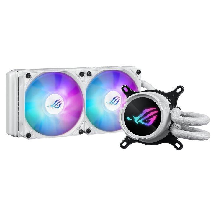 ASUS ROG STRIX LC III 240 ARGB - White Edition - kylsystem med vätska till processorn - Elementstorlek: 240 mm - (för: AM4, LGA1200, LGA1700, AM5, LGA115x Socket) - koppar - 120 mm - vit