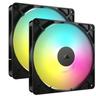 Corsair Rs140 Argb Datorväska Fan 14 Cm Svart 2 Styck Fläkt Svart