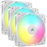 Corsair Rs120 Argb Datorväska Fan 12 Cm Vit 3 Styck Fläkt Vit