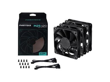 Phanteks M25 / PWM / 120mm / 3-pack - Svart