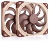 Noctua NF-A14x25 G2 PWM Sx2-PP (2-pack) - Chassi fläkt - 140mm - Brun - 25 dBA