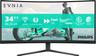 34" Philips Evnia 3000 - 3440x1440 - 180Hz - Fast VA - HDR10 - Curved