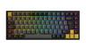 Akkogear 3084B Plus-S Black & Gold V3 Cream Yellow Pro - Gaming Keyboard - Utan numpad - Nordisk - Svart