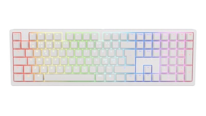 Ducky Zero / Fullsize / Cherry MX2A Brown / RGB / Wireless (Tri/mode) - White