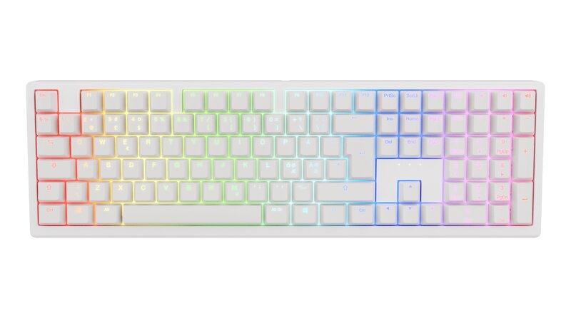 Ducky Zero / Fullsize / Cherry MX2A Speed Silver / RGB / Wireless (Tri/mode) - White