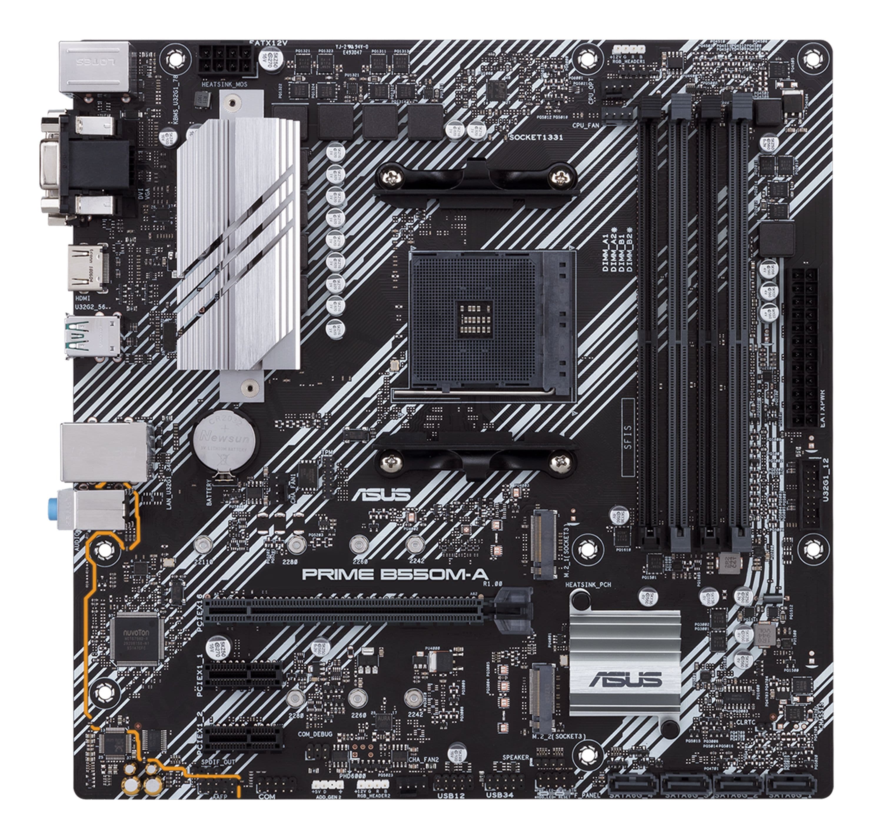 ASUS PRIME B550M-A moderkort AMD B550 AM4 micro ATX DDR4