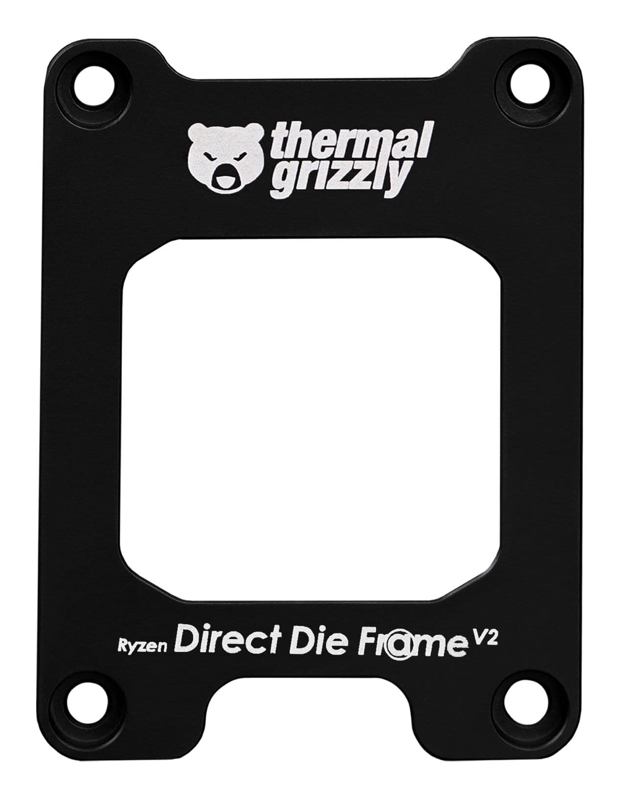 Thermal Grizzly Direct Die Frame V2 Vinkeljärn Gjuten aluminium Svart AM5-sockel