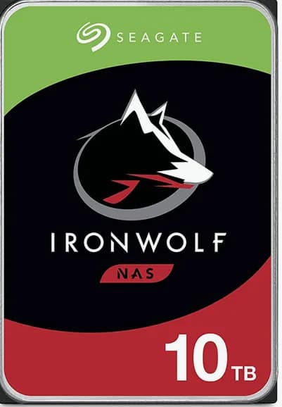 Seagate IronWolf ST10000VN000 hårddisk 10 TB 3,5 SATA 6 Gb/s 7200 rpm 256 MB