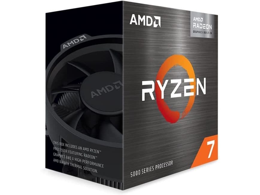 AMD Ryzen 7 5700G processor 8 kärnor/16 trådar 4,6 GHz AM4, boxad
